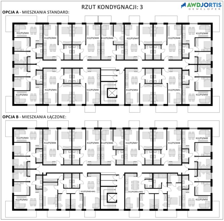 Karta inwestycji z planem mieszkań i wizualizacją osiedla.